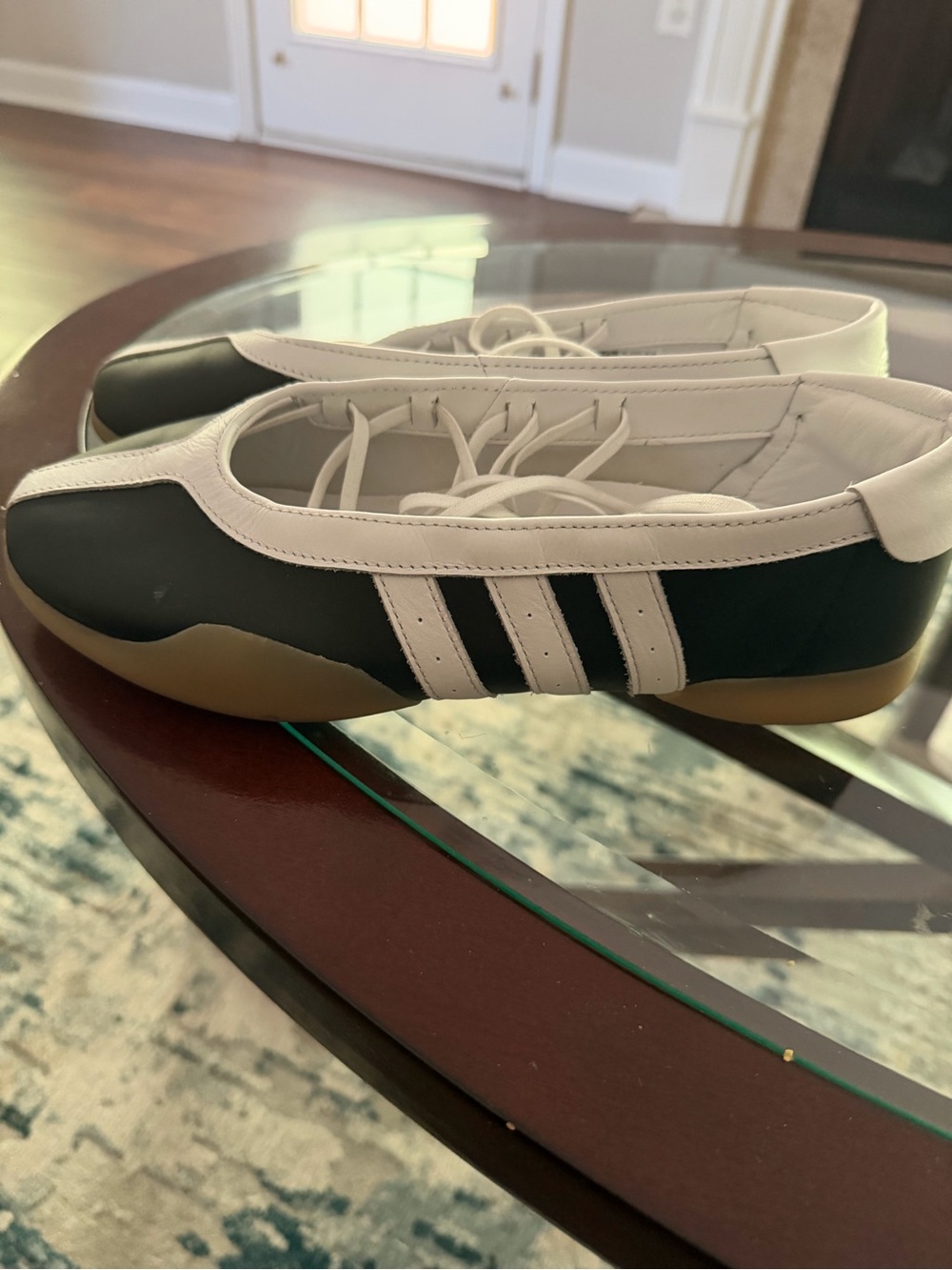 Women’s Black and White Taekwondo ballet sneakers.